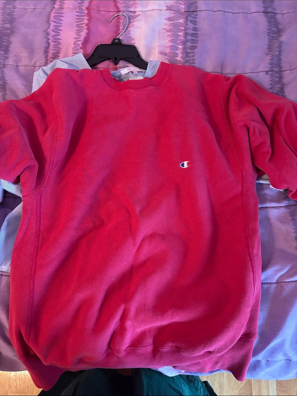 Champion Men’s Crewneck Sweatshirt - Bright Red